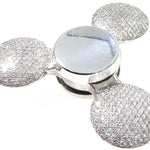 Flower set Diamonds Fidget Spinner Pendant 64034 - Image 1