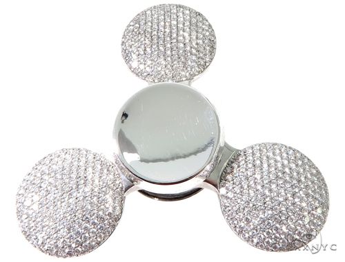 Flower set Diamonds Fidget Spinner Pendant 64034 - Image 3