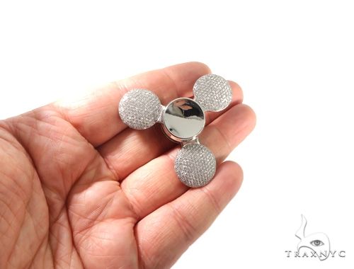 Flower set Diamonds Fidget Spinner Pendant 64034 - Image 6