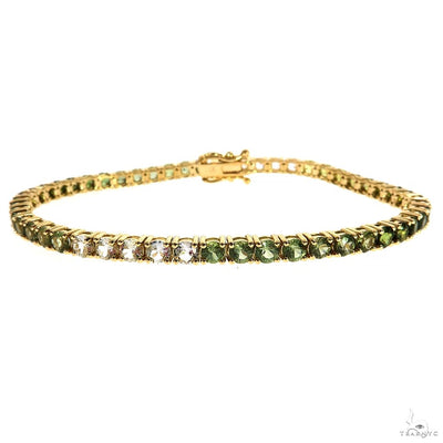 Forest Garden Green Sapphire Tennis Chain 70007 - Image 1