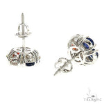 France Sapphire Flower Earrings 67142 - Image 3
