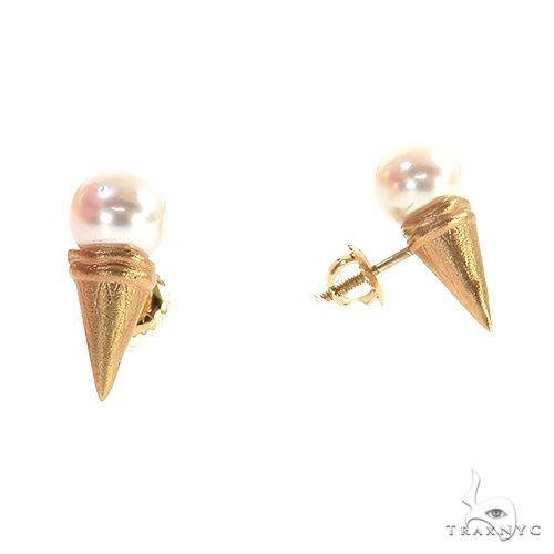 Freshwater Pearl Ice Cream Cone Earrings 69008 - Image 2