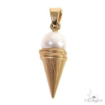 Freshwater Pearl Ice Cream Cone Pendant 69007 - Image 1