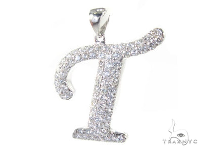 Frozen Initial T Pendant 4976 - Image 1