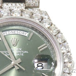 Full Diamond 18K White Gold Day-Date Rolex Presidential Watch 64056 - Image 5