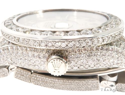 Full Diamond 18K White Gold Ivory Dial Sky -Dweller 64107 - Image 7