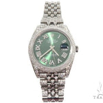 Full Diamond 41mm Date Just Rolex Watch 64055 - Image 2
