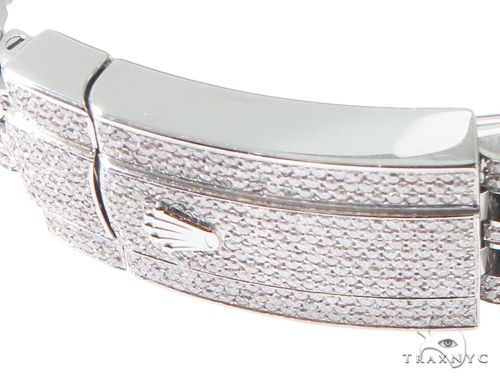 Full Diamond 41mm Date Just Rolex Watch 64055 - Image 6