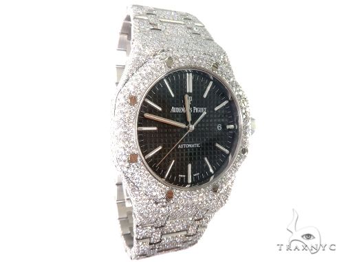 Full Diamond Royal Oak 41mm Audemars Piguet Watch 64057 - Image 4