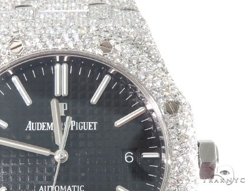 Full Diamond Royal Oak 41mm Audemars Piguet Watch 64057 - Image 5