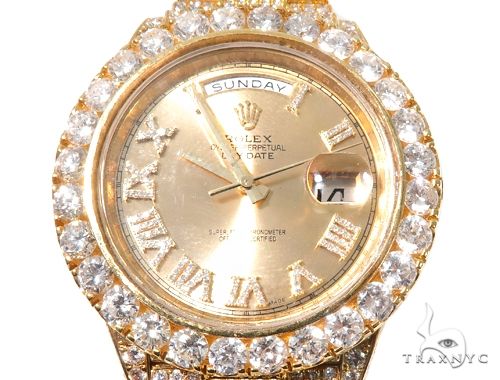 Fully Iced Day Date II Rolex Watch 64103 - Image 1