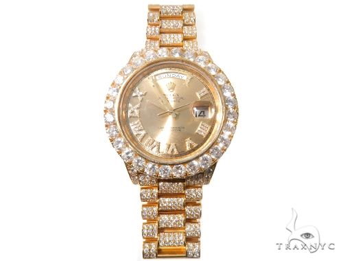 Fully Iced Day Date II Rolex Watch 64103 - Image 2