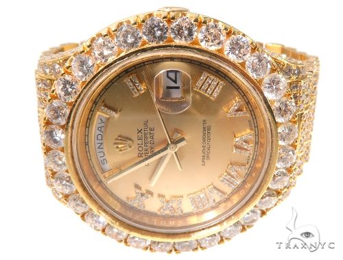 Fully Iced Day Date II Rolex Watch 64103 - Image 3