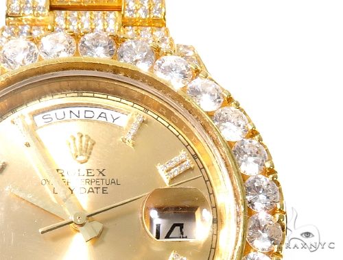 Fully Iced Day Date II Rolex Watch 64103 - Image 5