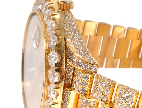 Fully Iced Day Date II Rolex Watch 64103 - Image 6