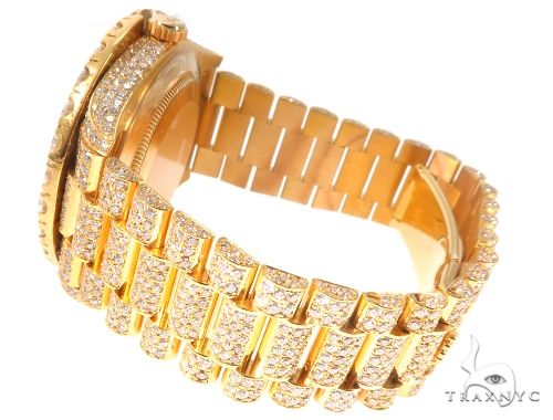 Fully Iced Day Date II Rolex Watch 64103 - Image 8