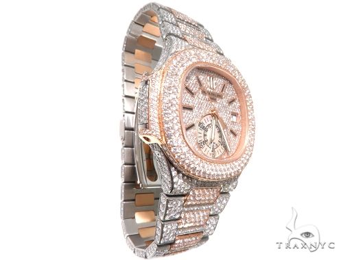 Fully Iced Two Tone Patek Philippe Watch Model 5980 64104 - Image 4