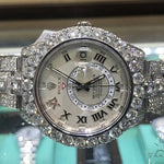 Fully Iced White Gold Sky-Dweller Rolex Watch 63897 - Image 2