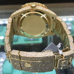 Fully Iced Yellow Gold Sky-Dweller Rolex Watch 63898 - Image 4