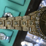 Fully Iced Yellow Gold Sky-Dweller Rolex Watch 63898 - Image 5