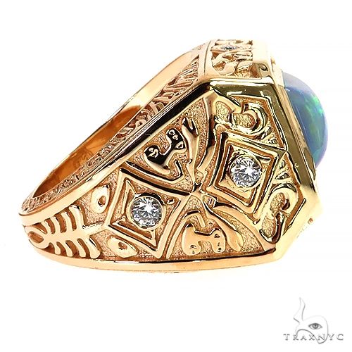 Galactic Opal Men's Fancy Diamond Ring 69236 - Image 3