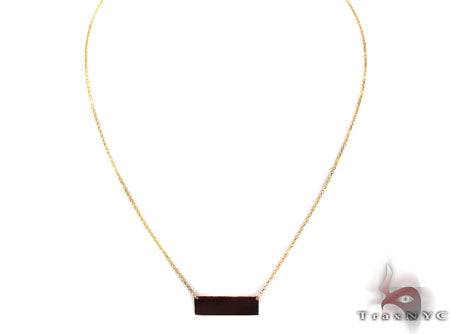 Glossy Gold Necklace 28415 - Image 1