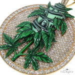 Glow In The Dark Diamond Money Weed Pendant 67439 - Image 3