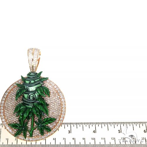 Glow In The Dark Diamond Money Weed Pendant 67439 - Image 5