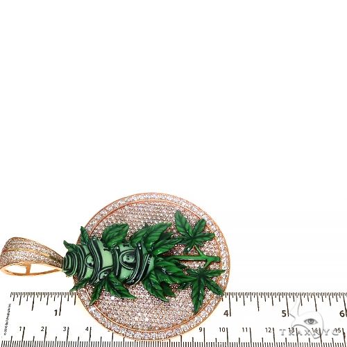 Glow In The Dark Diamond Money Weed Pendant 67439 - Image 6