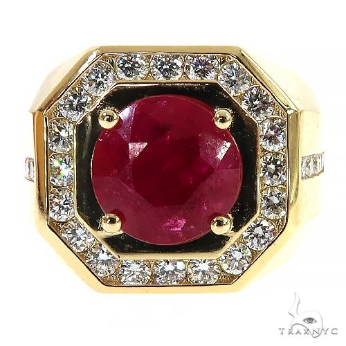 God Father Diamond and Ruby Ring 68882 - Image 2