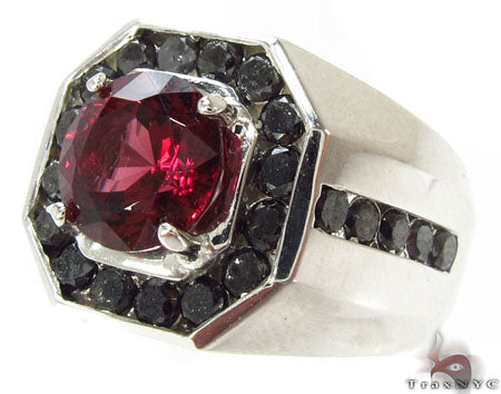 Mens Godfather Garnet Ring 1.70 ct 29115 - Image 4