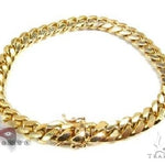 14k YG Solid Miami Cuban Bracelet 4mm 8 inches 68205 - Image 2