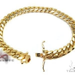 14k YG Solid Miami Cuban Bracelet 4mm 8 inches 68205 - Image 3