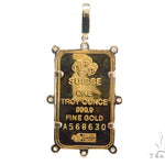 Gold Pamp Suisse Bar Diamond Pendant 43564 - Image 4