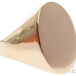 Ring Engravable Front ID Symbol Initial 14K 18K 22K Yellow White Rose Gold 64007 - Image 2