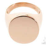 Ring Engravable Front ID Symbol Initial 14K 18K 22K Yellow White Rose Gold 64007 - Image 5