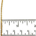Gold Hollow Rope 22 Inches 2.1mm