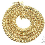 Gold Solid Miami Cuban 4.9mm 22 inches