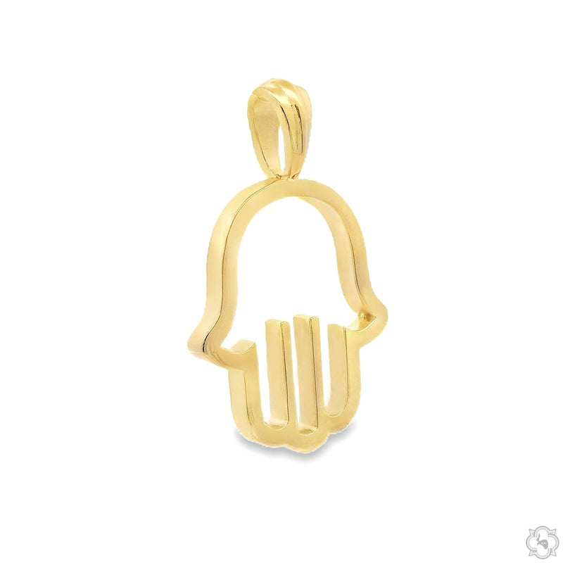 Golden Cutout Hamsa Pedant 70730 - Image 2