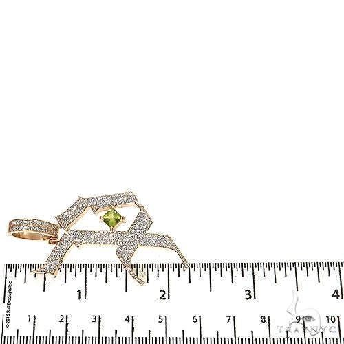 Gothic Old English Initial Diamond Pendant 68667 - Image 6