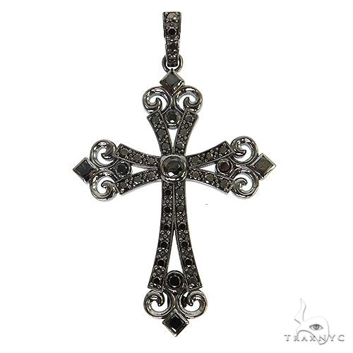 Black Diamond Gothic Celestial Cross Pendant 68845 - Image 1