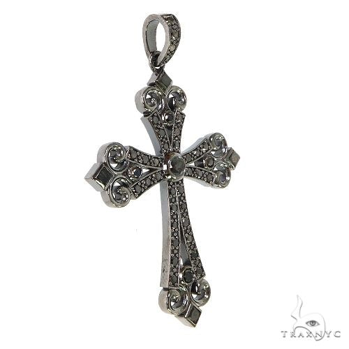 Black Diamond Gothic Celestial Cross Pendant 68845 - Image 2