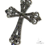 Black Diamond Gothic Celestial Cross Pendant 68845 - Image 3