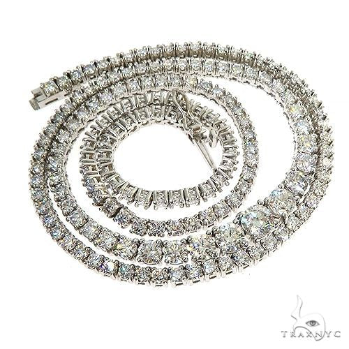 Graduated Diamond Tennis Necklace 67115 - Image 4