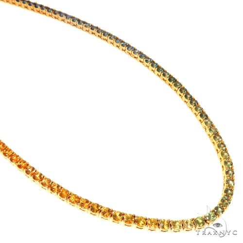 Graduated Rainbow Sapphire Chain 67586 - Image 2