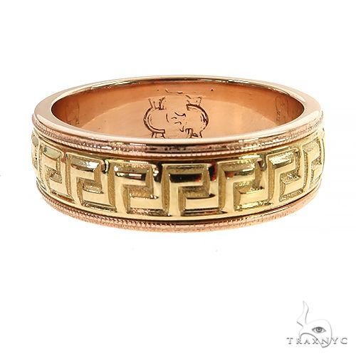 Greek Motif Men's Wedding Band  69127 - Image 1