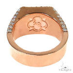 Green 3x3 Sapphire Diamond Ring 67337 - Image 4