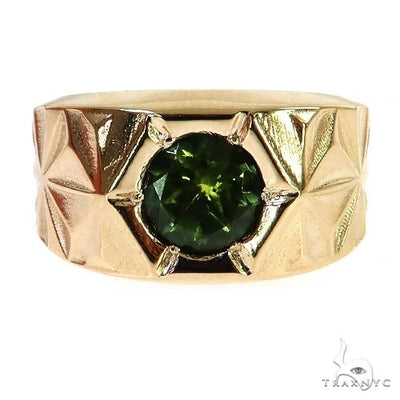Solitary Tuxedo Green Tourmaline Ring 68818 - Image 1