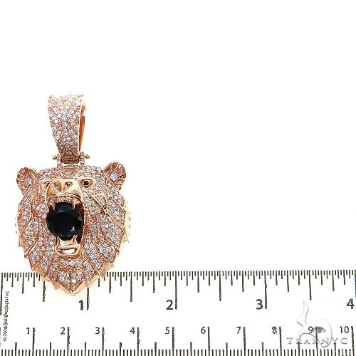 Grizzly Bear Black Onyx Diamond Pendant 68710 - Image 4
