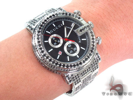 Gucci G-Chrono Black Diamond Watch YA101309 33434 - Image 12